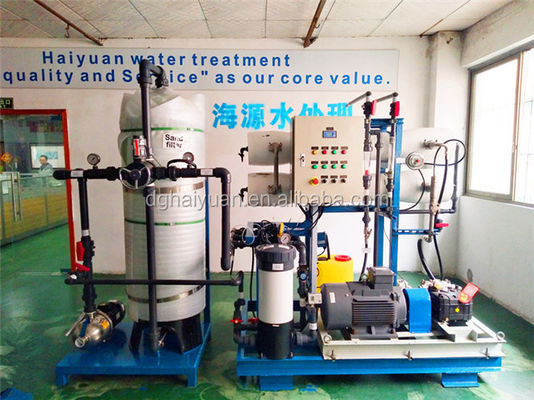 पीएलसी समुद्री जल उपचार संयंत्र अलवणीकरण मशीन 20000LPD 1000psi