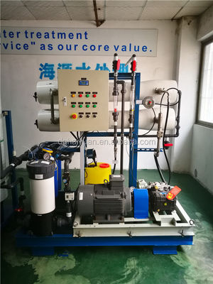 पीएलसी समुद्री जल उपचार संयंत्र अलवणीकरण मशीन 20000LPD 1000psi
