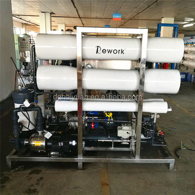 पीएलसी समुद्री जल उपचार संयंत्र अलवणीकरण मशीन 20000LPD 1000psi