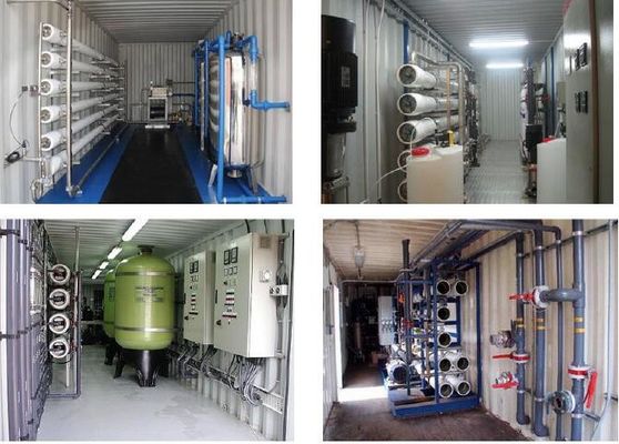 55KW कंटेनरीकृत सौर ऊर्जा संचालित विलवणीकरण संयंत्र डॉव झिल्ली