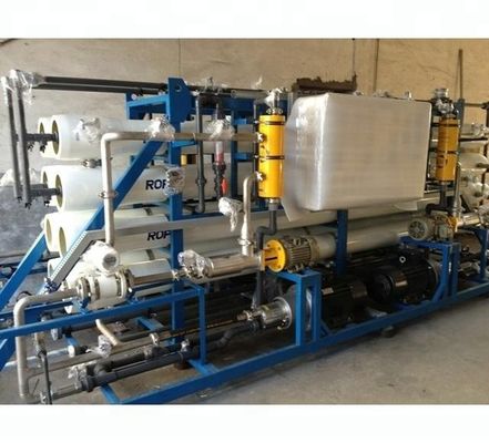 600ppm समुद्री जल रिवर्स ऑस्मोसिस प्लांट फ़िल्टर सिस्टम पीएलसी से लैस है