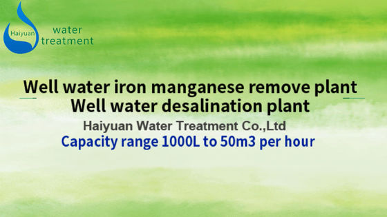 3000L / घंटा आयरन मैंगनीज जल फ़िल्टर 110V-460V 60HZ कार्बन स्टील सामग्री: