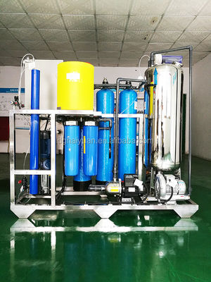 अर्ध औद्योगिक नैनोफिल्ट्रेशन जल उपचार पीएलसी नियंत्रण 1.65kw पावर
