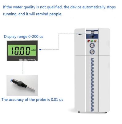 पीएलसी कॉन्ट्राओल के साथ प्रयोगशाला 50LPH के लिए 1.5kw विआयनीकृत जल प्रणाली