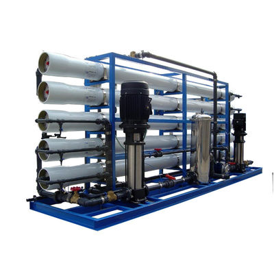 औद्योगिक रिवर्स ऑस्मोसिस आरओ प्लांट 2500LPH स्टेनलेस स्टील सामग्री 380V
