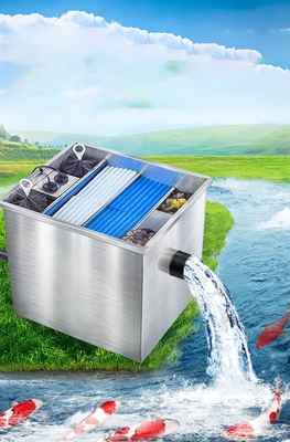 आउटडोर स्टेनलेस स्टील कोई तालाब जल परिसंचरण प्रणाली 2000LPH
